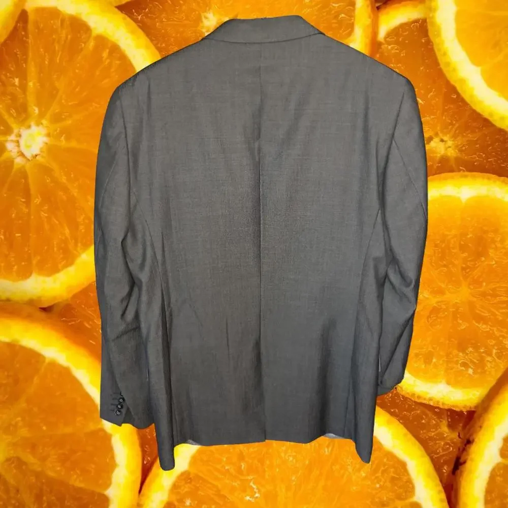Calvin Klein Blazer Slim Fit Dark Gray 2‎ Button Size 42L